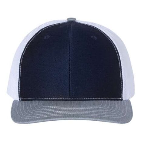 112-Navy-White- Heather Grey #image_title